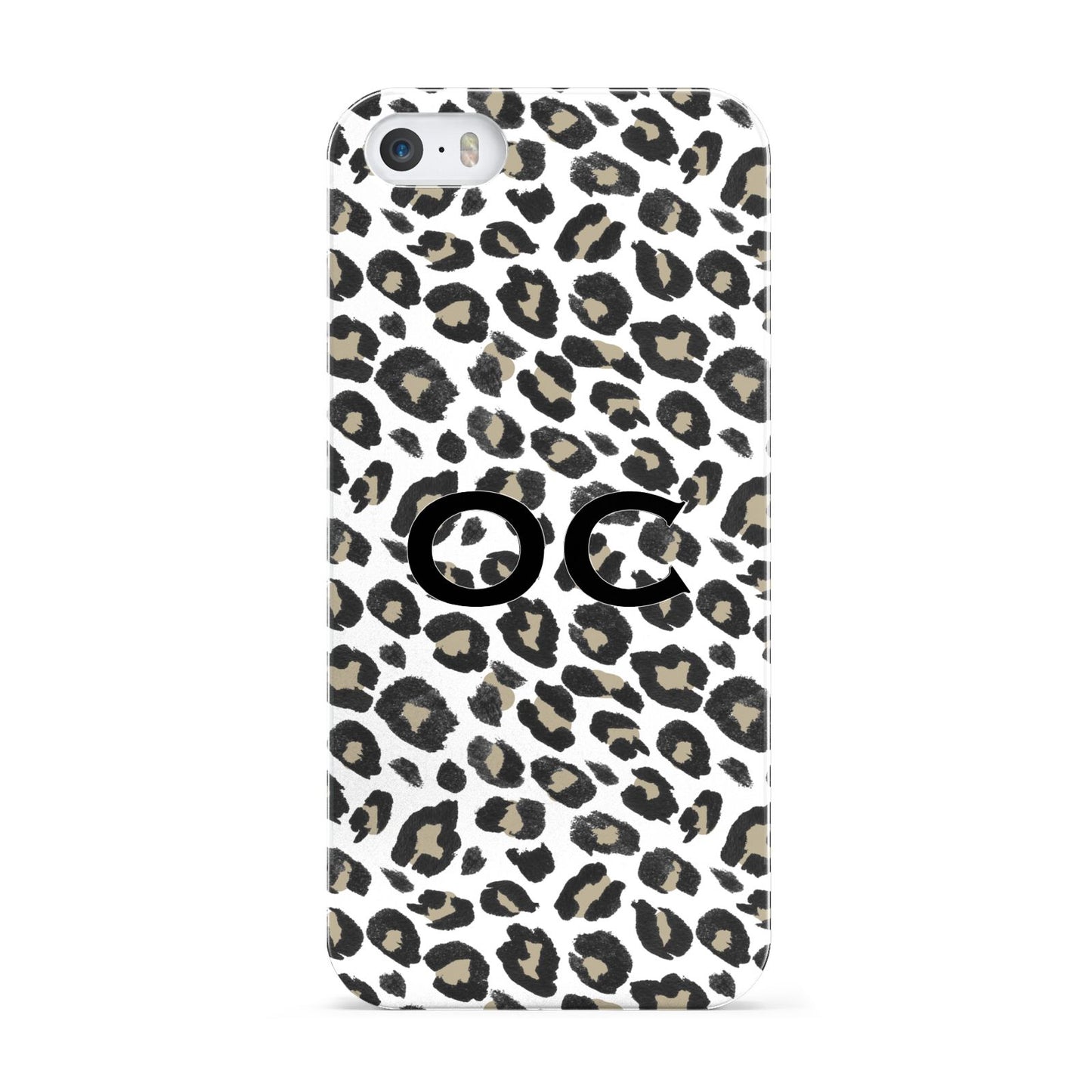 Tan Leopard Print Pattern Apple iPhone 5 Case