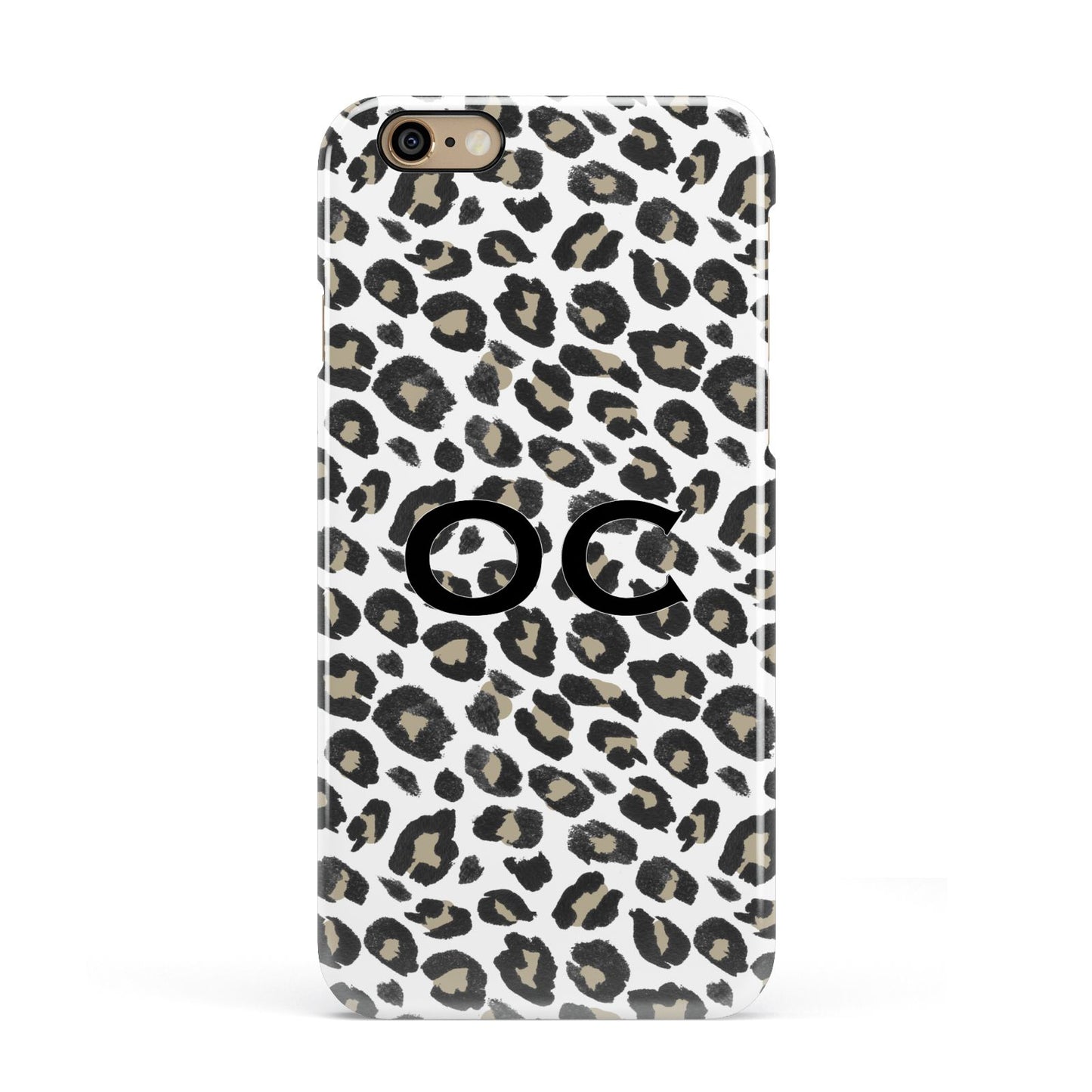 Tan Leopard Print Pattern Apple iPhone 6 3D Snap Case