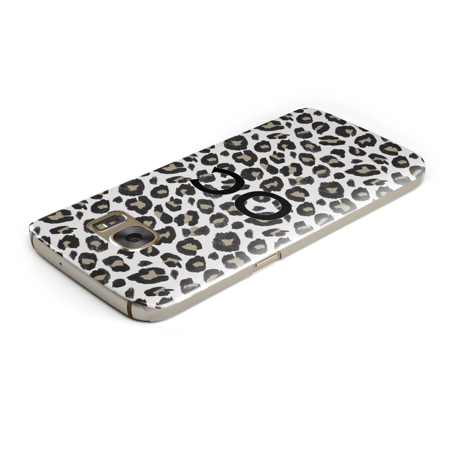 Tan Leopard Print Pattern Samsung Galaxy Case Top Cutout