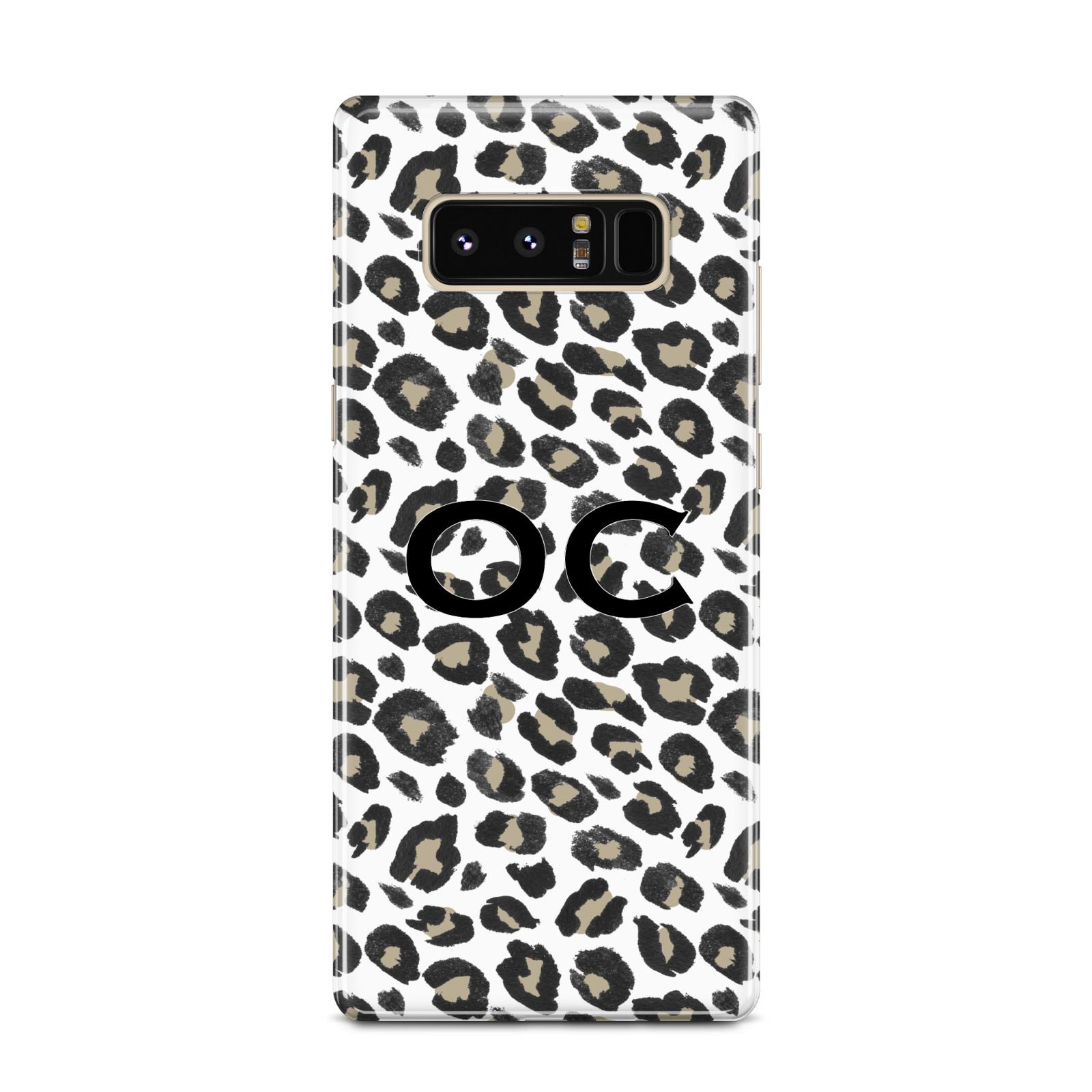 Tan Leopard Print Pattern Samsung Galaxy Note 8 Case
