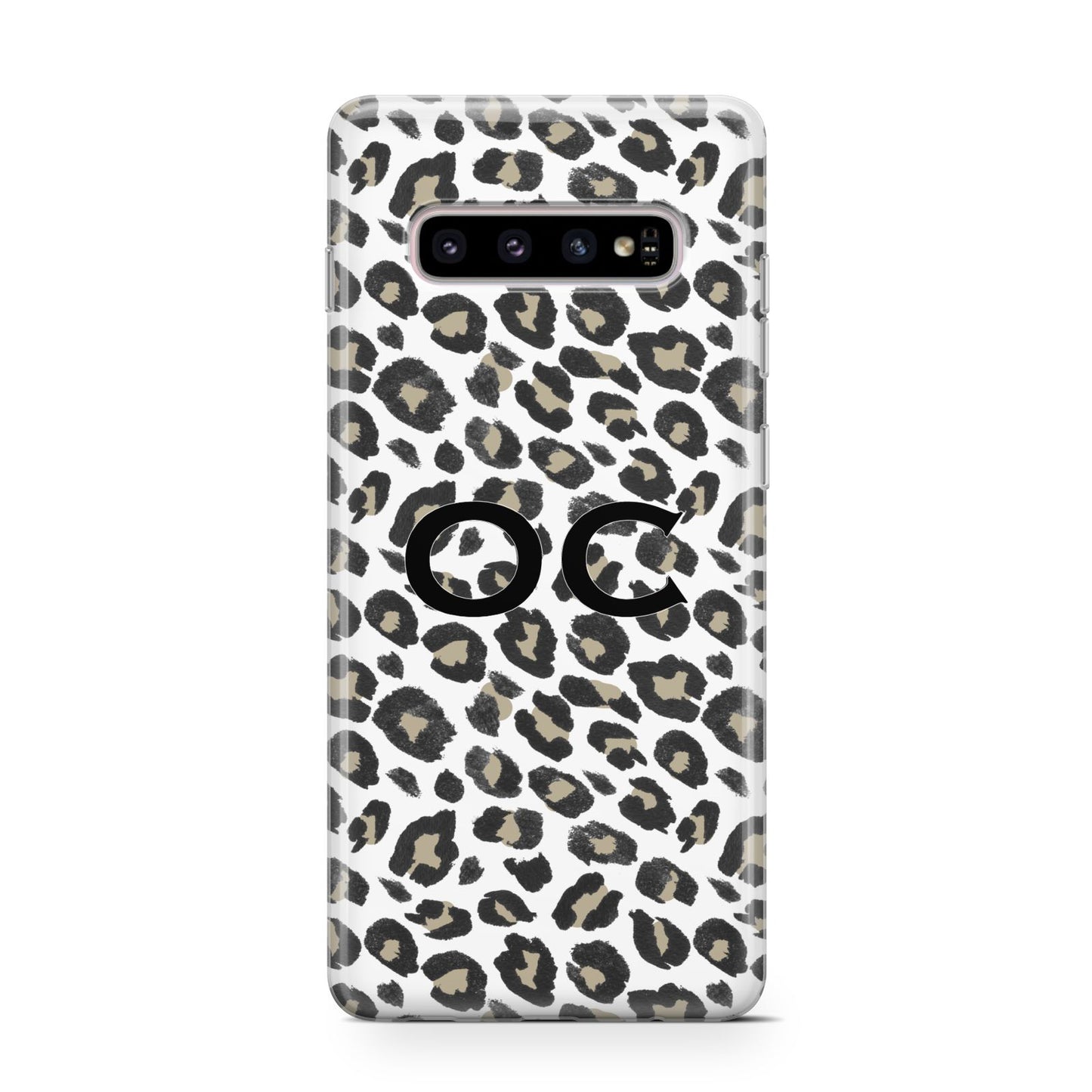 Tan Leopard Print Pattern Samsung Galaxy S10 Case