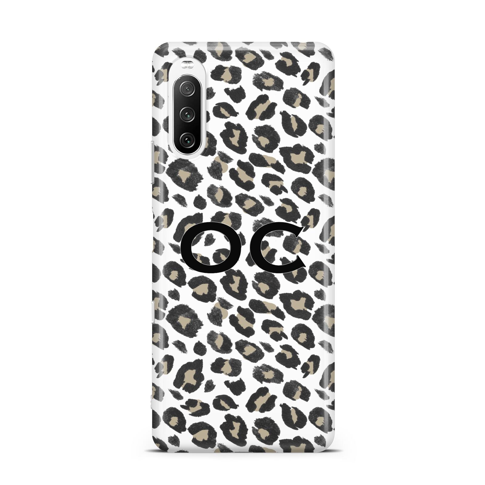 Tan Leopard Print Pattern Sony Xperia 10 III Case