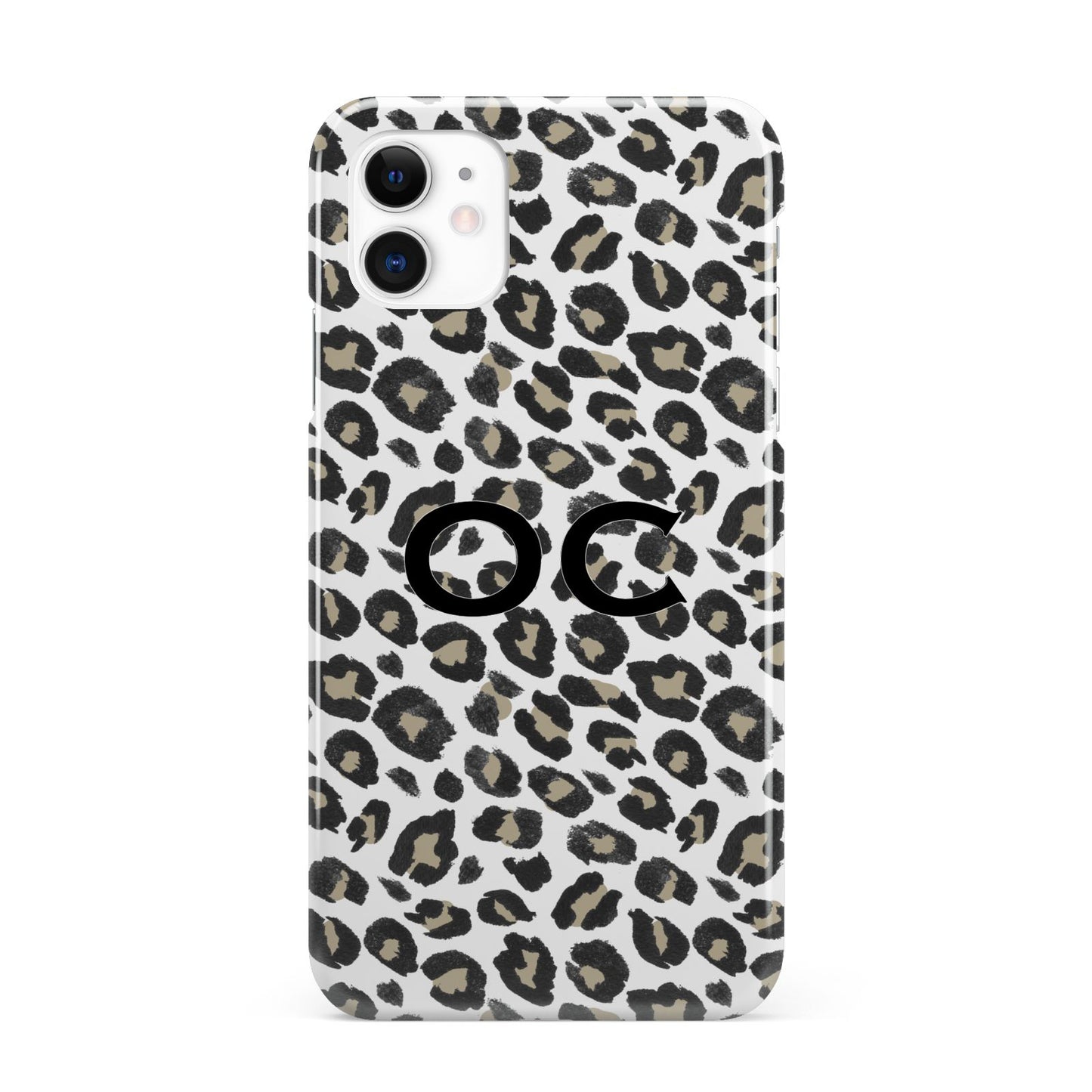 Tan Leopard Print Pattern iPhone 11 3D Snap Case