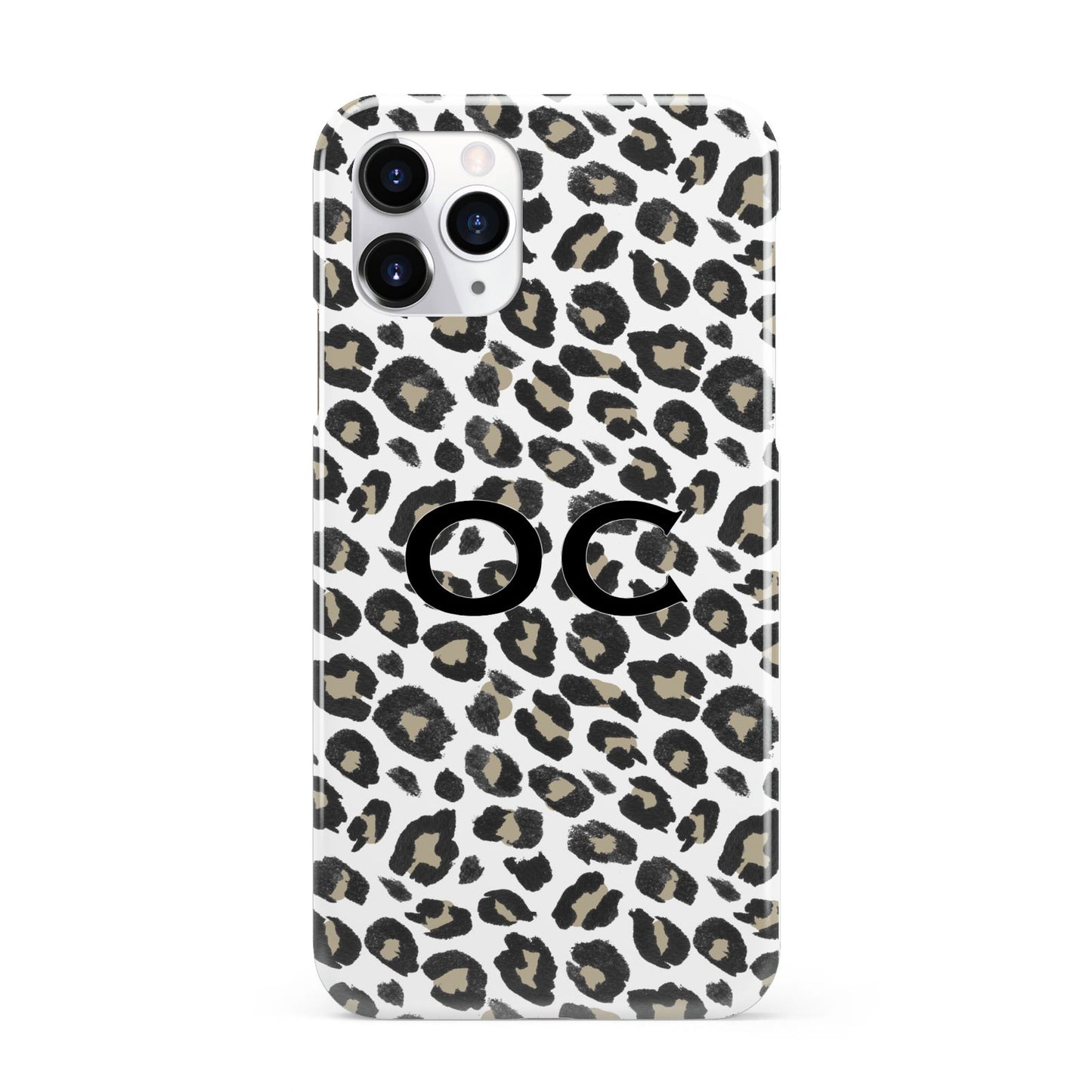 Tan Leopard Print Pattern iPhone 11 Pro 3D Snap Case