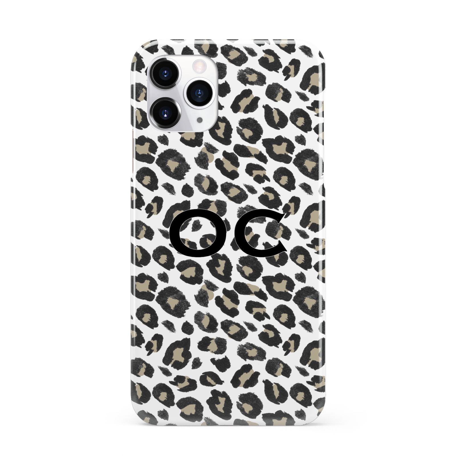 Tan Leopard Print Pattern iPhone 11 Pro 3D Snap Case