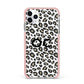Tan Leopard Print Pattern iPhone 11 Pro Max Impact Pink Edge Case