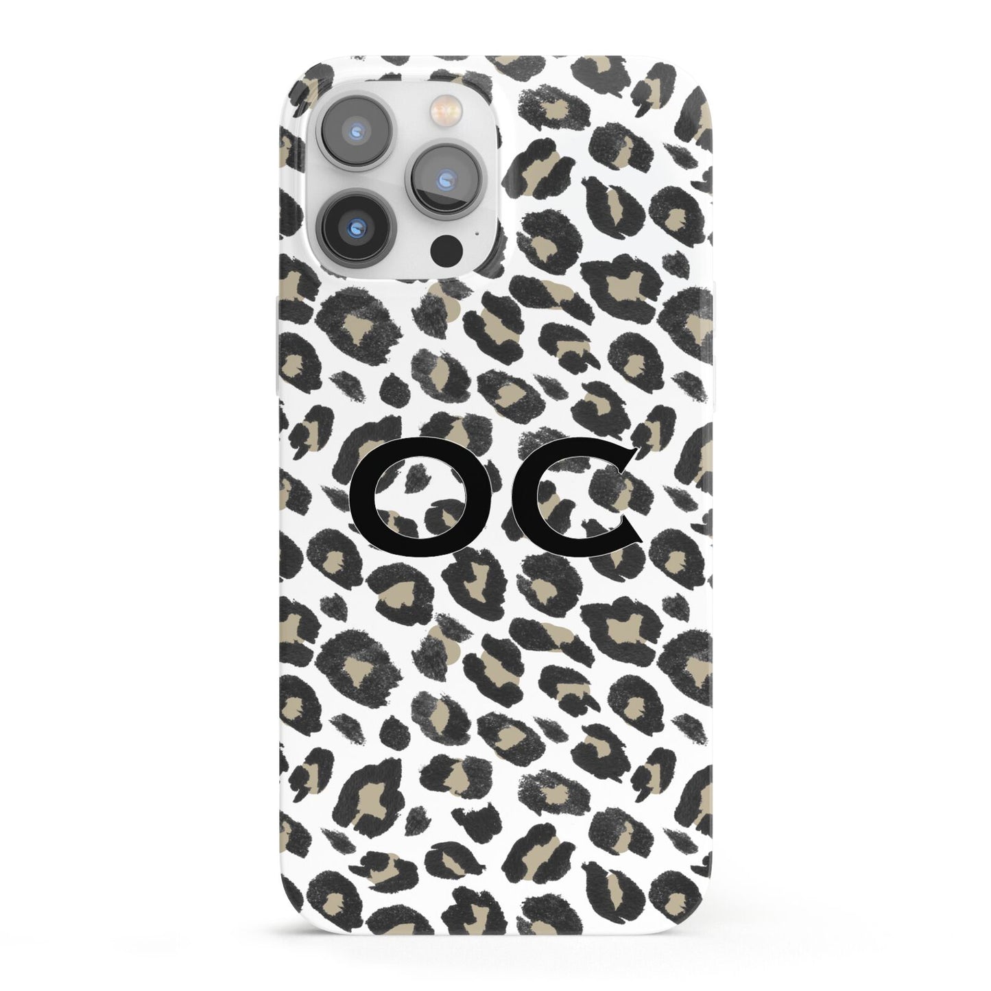 Tan Leopard Print Pattern iPhone 13 Pro Max Full Wrap 3D Snap Case