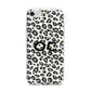Tan Leopard Print Pattern iPhone 7 Bumper Case on Silver iPhone