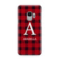 Tartan Christmas Personalised Samsung Galaxy S9 Case