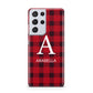 Tartan Christmas Personalised Samsung S21 Ultra Case