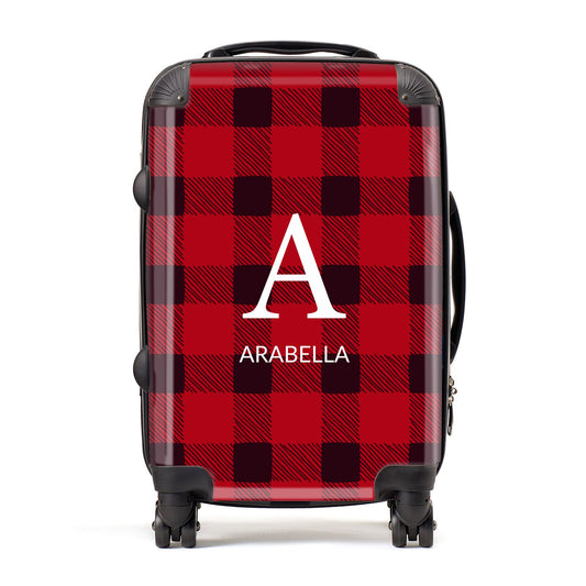Tartan Christmas Personalised Suitcase