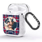 Tartan Christmas Photo Personalised AirPods Glitter Case Side Image