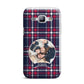 Tartan Christmas Photo Personalised Samsung Galaxy J1 2015 Case