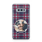 Tartan Christmas Photo Personalised Samsung Galaxy S10E Case