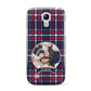 Tartan Christmas Photo Personalised Samsung Galaxy S4 Mini Case