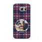 Tartan Christmas Photo Personalised Samsung Galaxy S6 Case