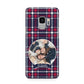 Tartan Christmas Photo Personalised Samsung Galaxy S9 Case