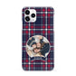 Tartan Christmas Photo Personalised iPhone 11 Pro 3D Snap Case