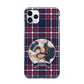 Tartan Christmas Photo Personalised iPhone 11 Pro Max 3D Tough Case