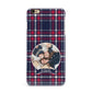 Tartan Christmas Photo Personalised iPhone 6 Plus 3D Snap Case on Gold Phone