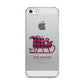 Tartan Santa Sleigh Personalised Surname Apple iPhone 5 Case