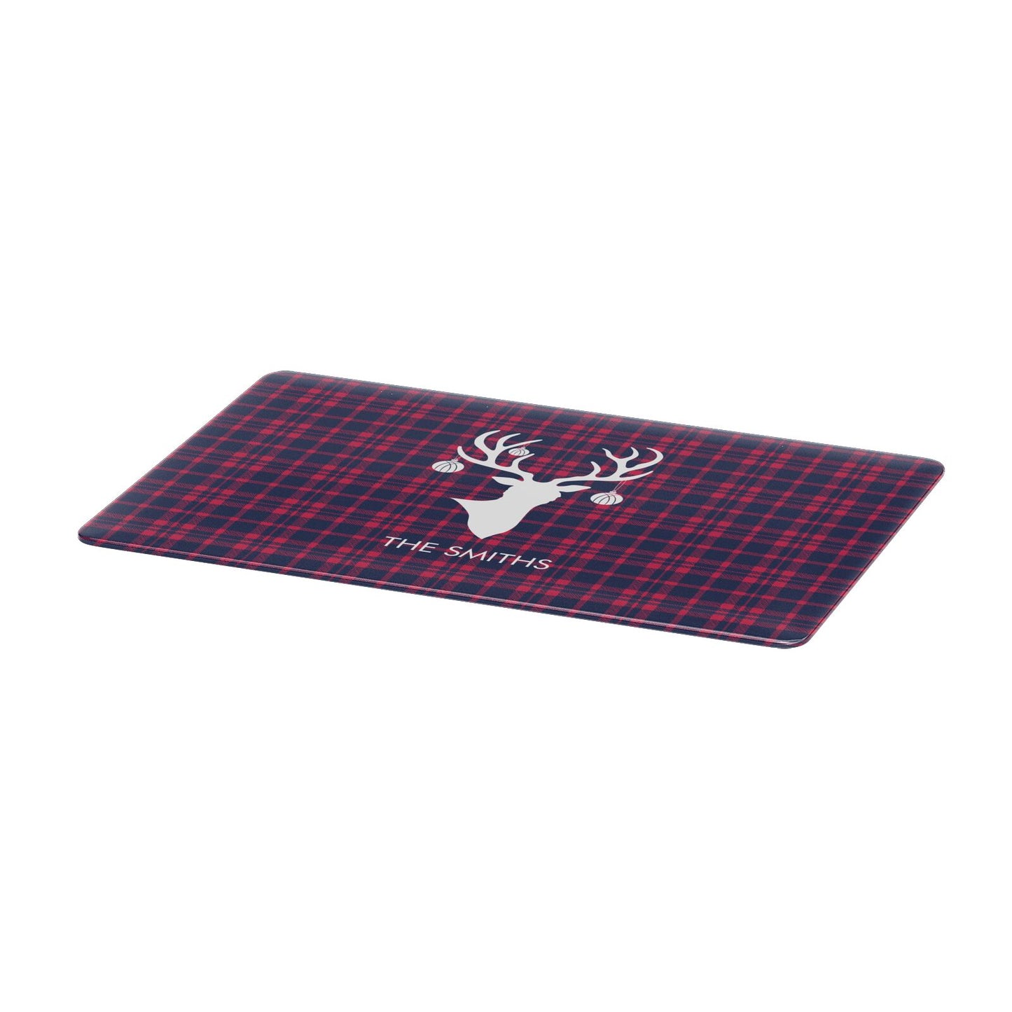Tartan Stag Personalised Family Name Apple MacBook Case Only