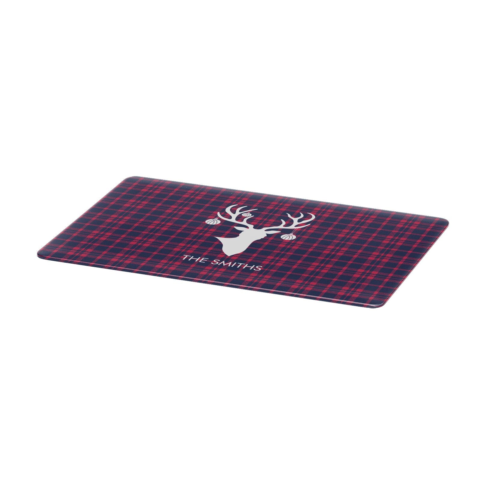 Tartan Stag Personalised Family Name Apple MacBook Case Only