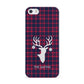 Tartan Stag Personalised Family Name Apple iPhone 5 Case