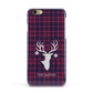 Tartan Stag Personalised Family Name Apple iPhone 6 3D Snap Case