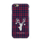 Tartan Stag Personalised Family Name Apple iPhone 6 3D Tough Case