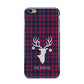 Tartan Stag Personalised Family Name Apple iPhone 6 Plus 3D Tough Case