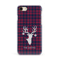 Tartan Stag Personalised Family Name Apple iPhone 7 8 3D Snap Case