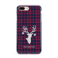 Tartan Stag Personalised Family Name Apple iPhone 7 8 Plus 3D Tough Case