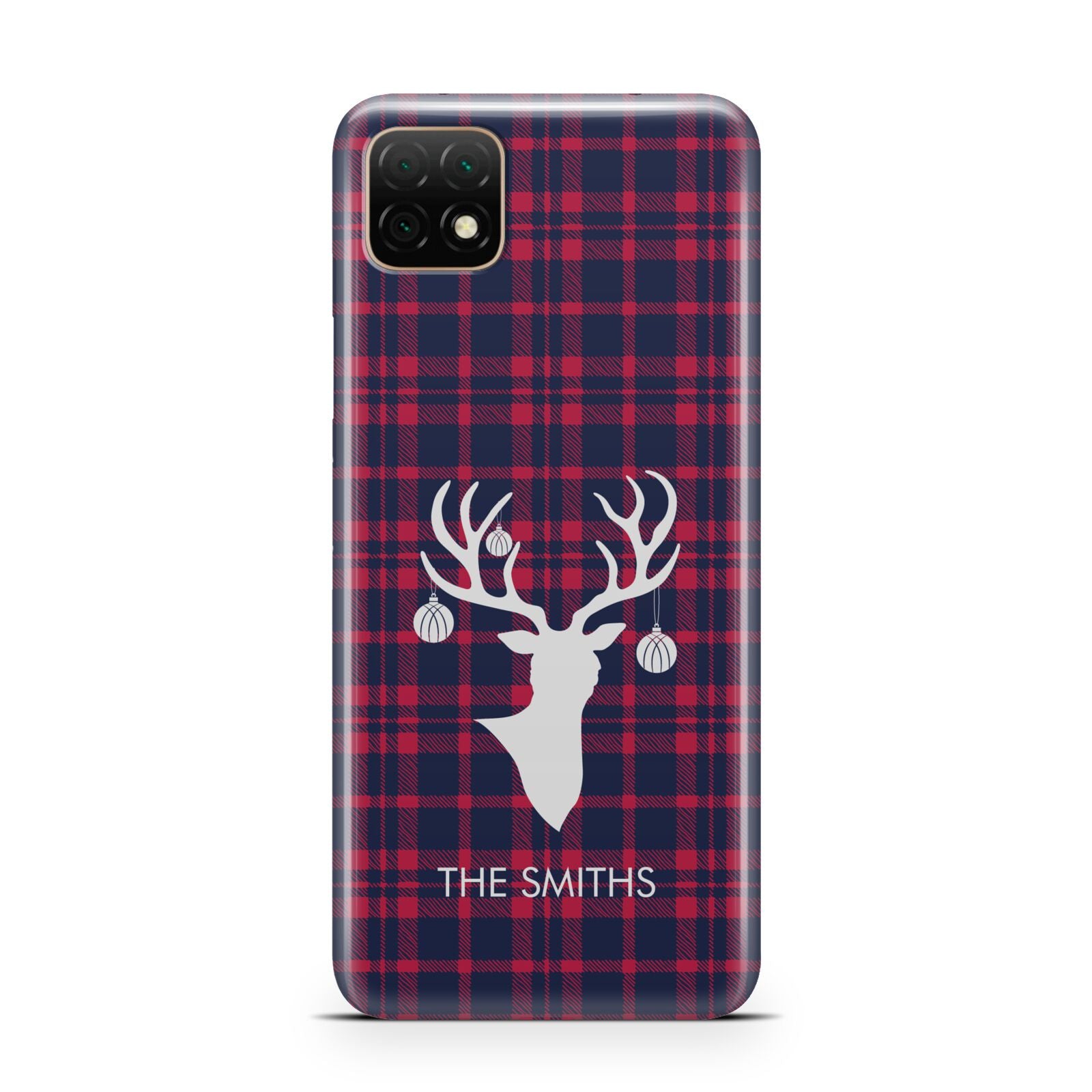 Tartan Stag Personalised Family Name Huawei Enjoy 20 Phone Case