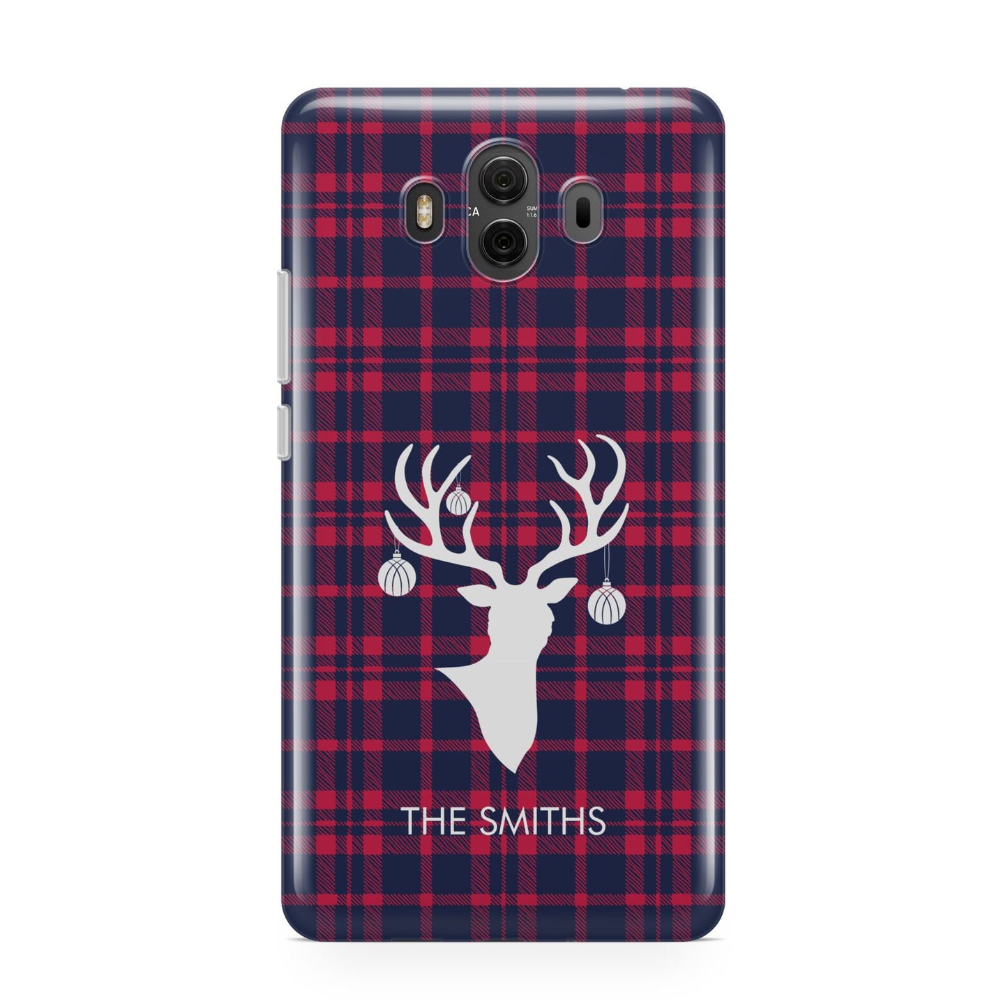 Tartan Stag Personalised Family Name Huawei Mate 10 Protective Phone Case