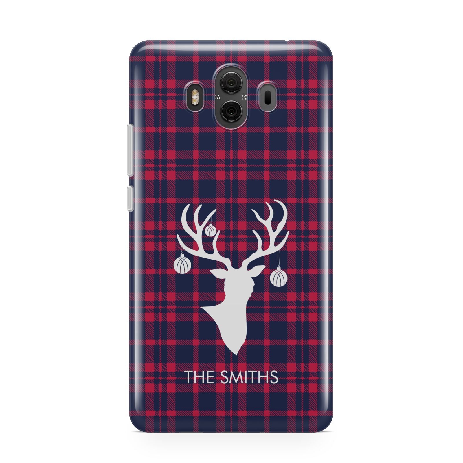 Tartan Stag Personalised Family Name Huawei Mate 10 Protective Phone Case