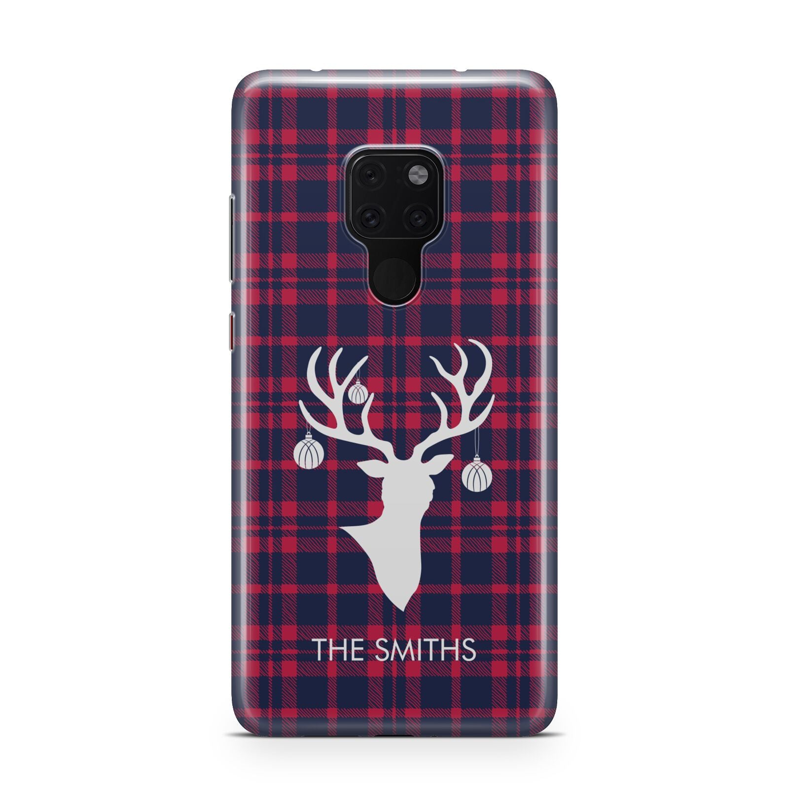 Tartan Stag Personalised Family Name Huawei Mate 20 Phone Case
