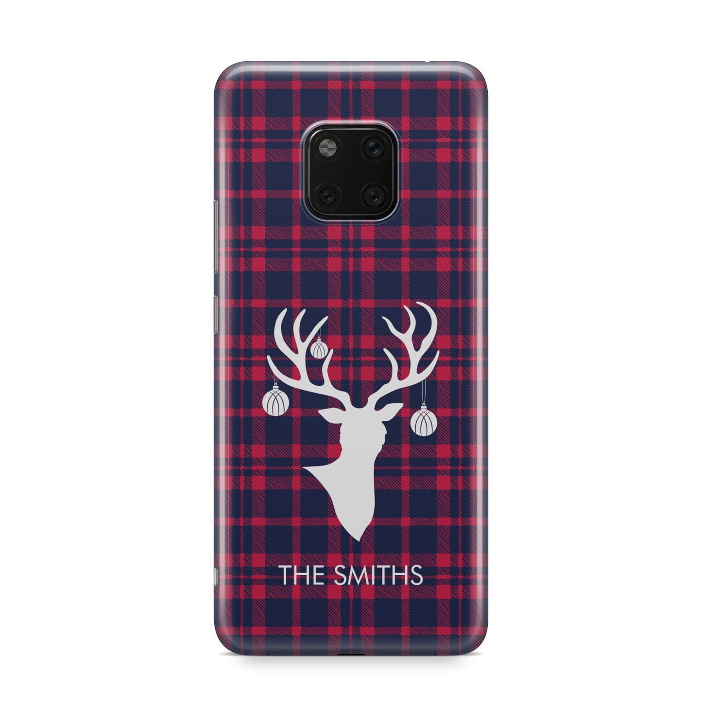 Tartan Stag Personalised Family Name Huawei Mate 20 Pro Phone Case