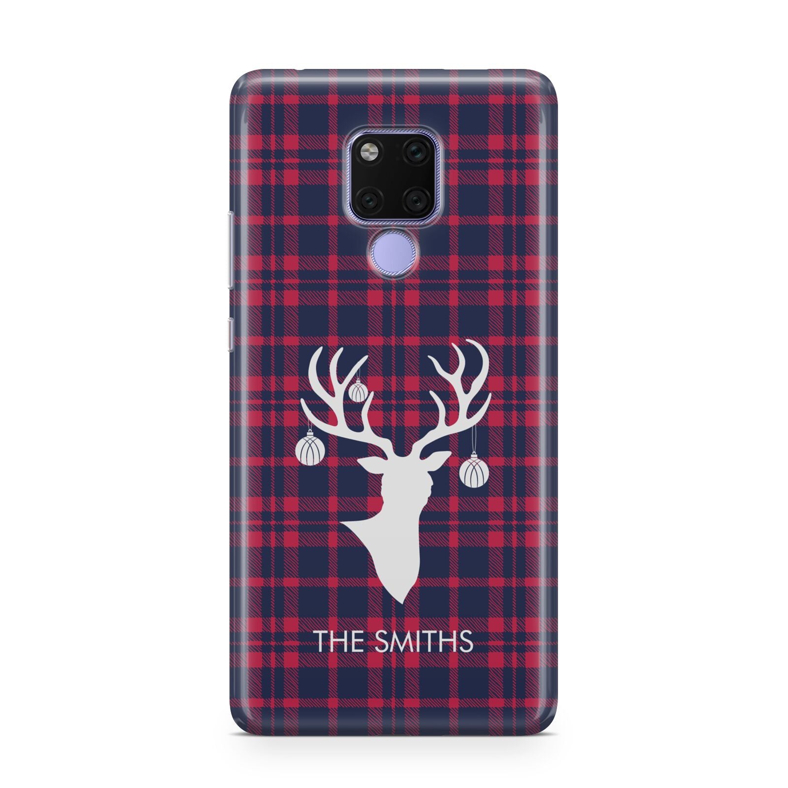 Tartan Stag Personalised Family Name Huawei Mate 20X Phone Case