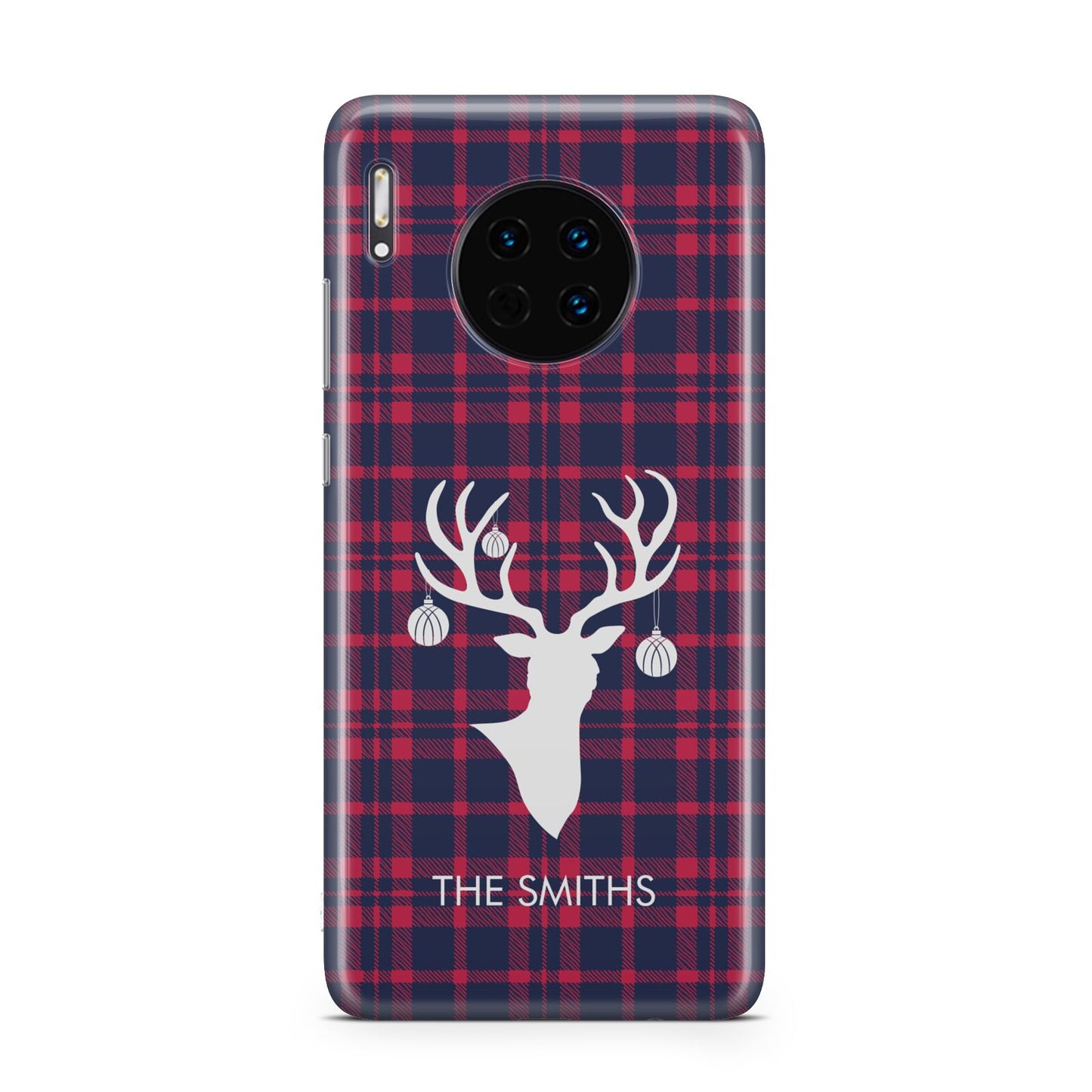 Tartan Stag Personalised Family Name Huawei Mate 30