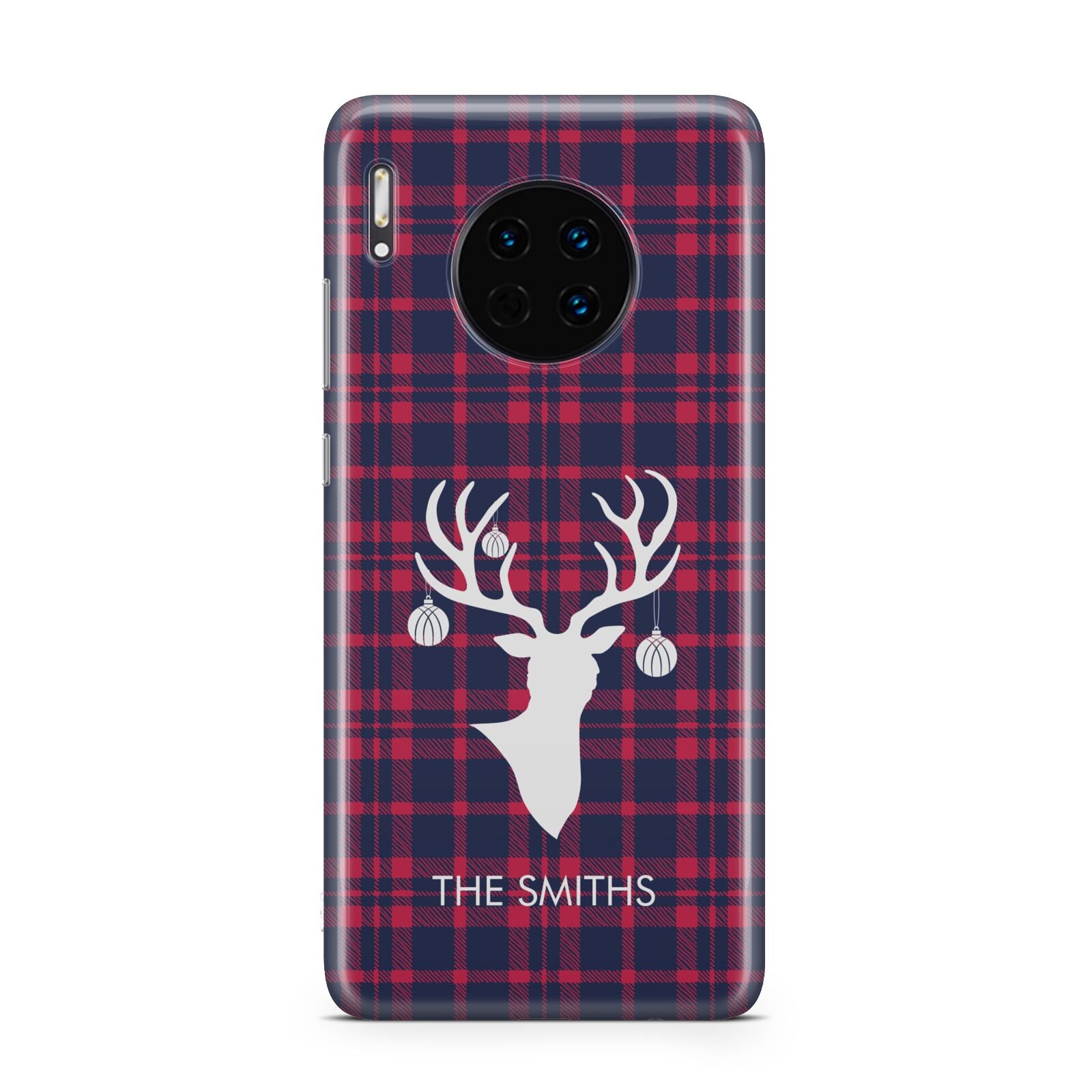 Tartan Stag Personalised Family Name Huawei Mate 30