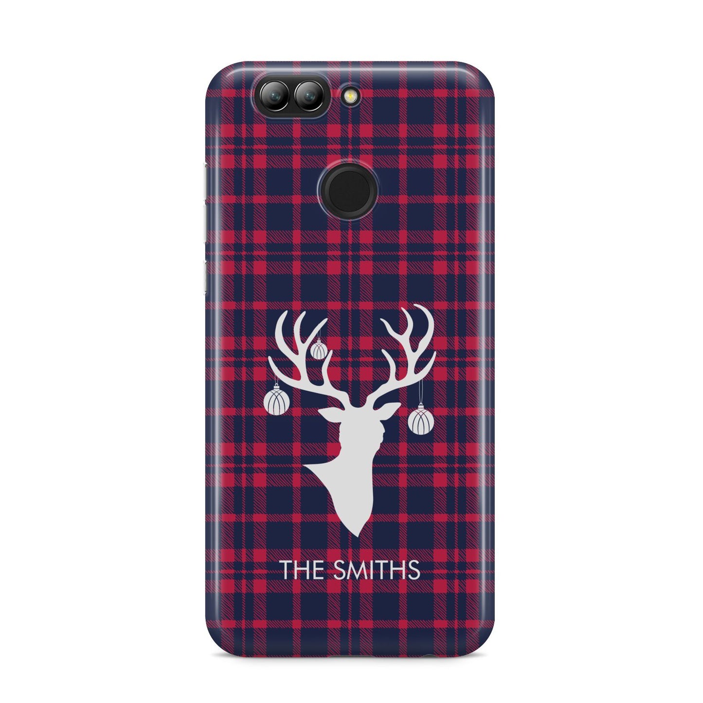 Tartan Stag Personalised Family Name Huawei Nova 2s Phone Case