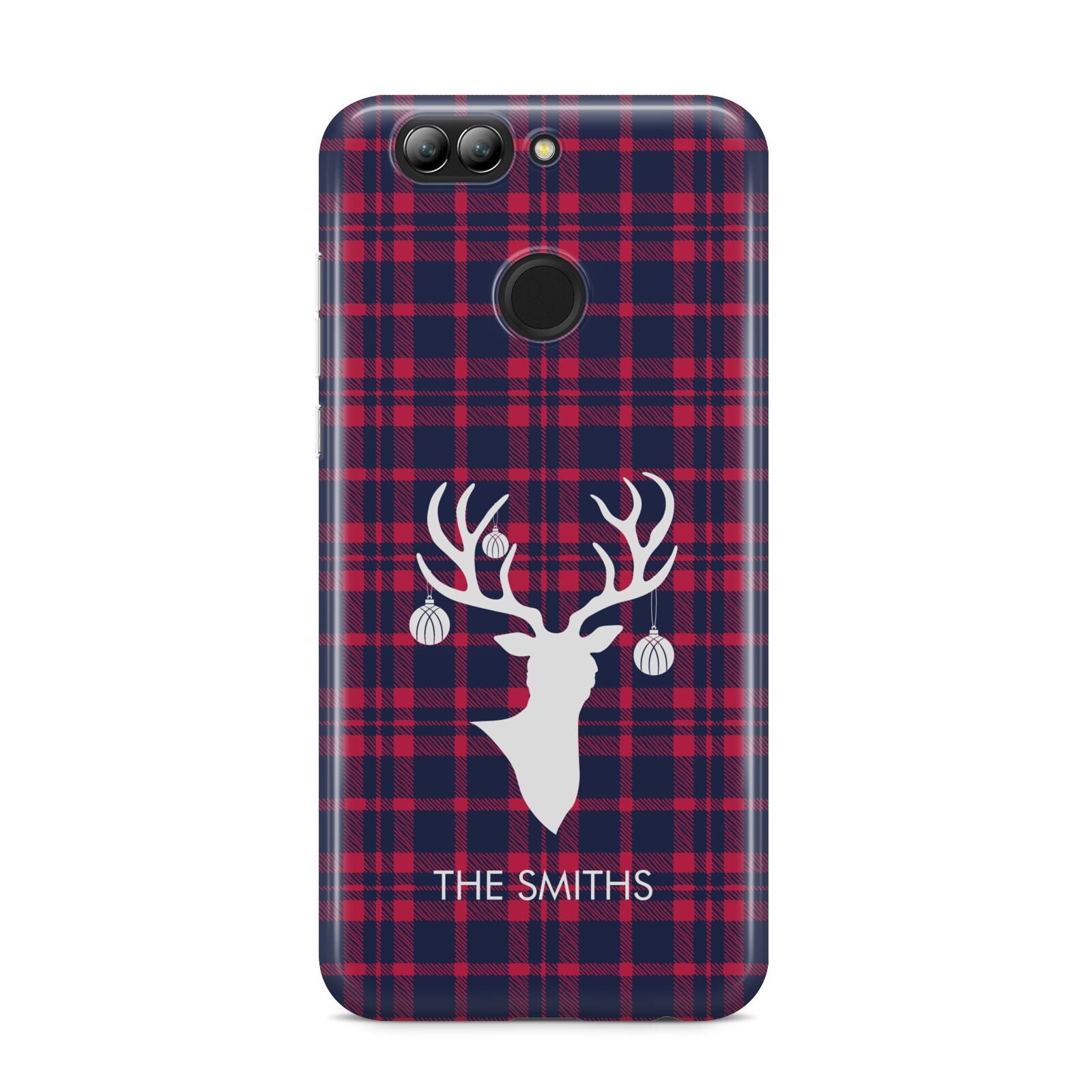Tartan Stag Personalised Family Name Huawei Nova 2s Phone Case