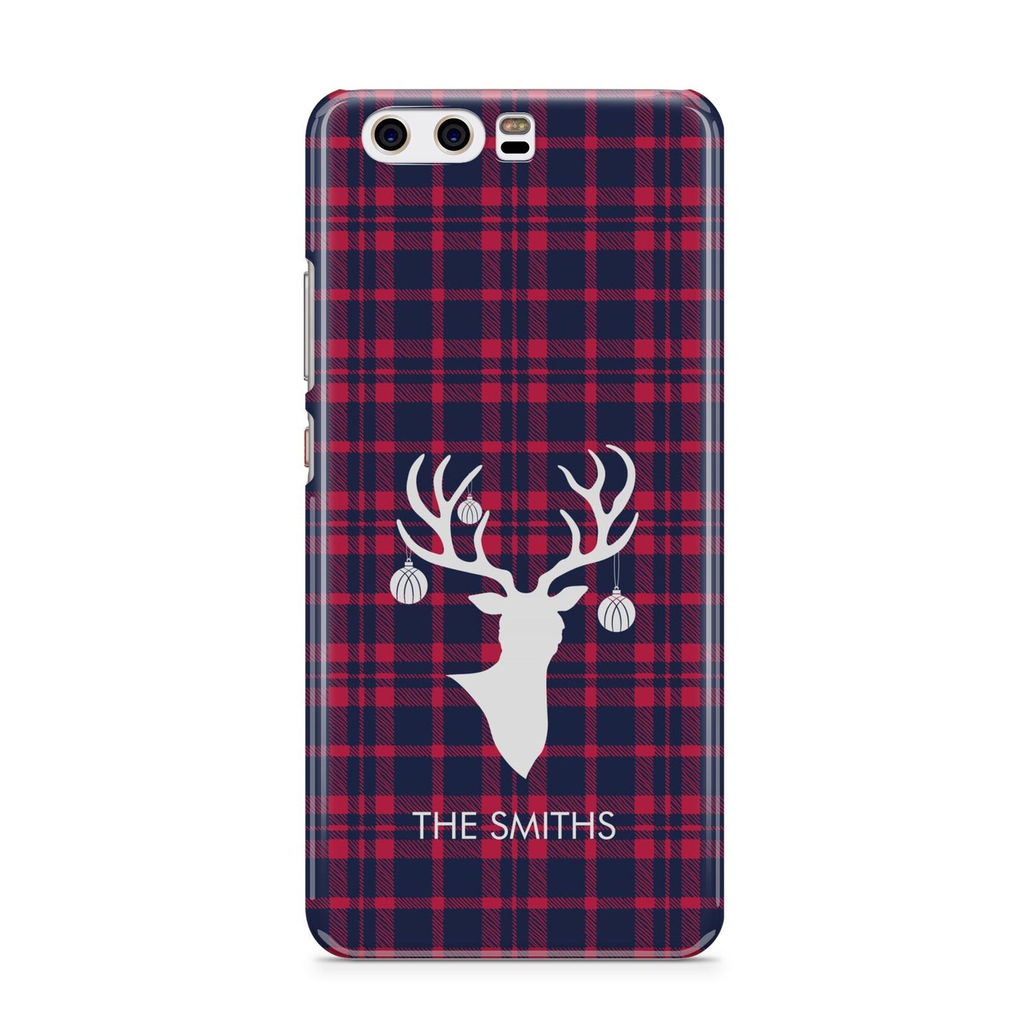 Tartan Stag Personalised Family Name Huawei P10 Phone Case