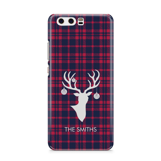 Tartan Stag Personalised Family Name Huawei P10 Phone Case