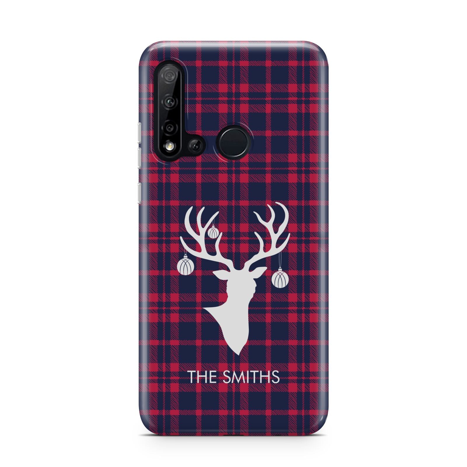 Tartan Stag Personalised Family Name Huawei P20 Lite 5G Phone Case