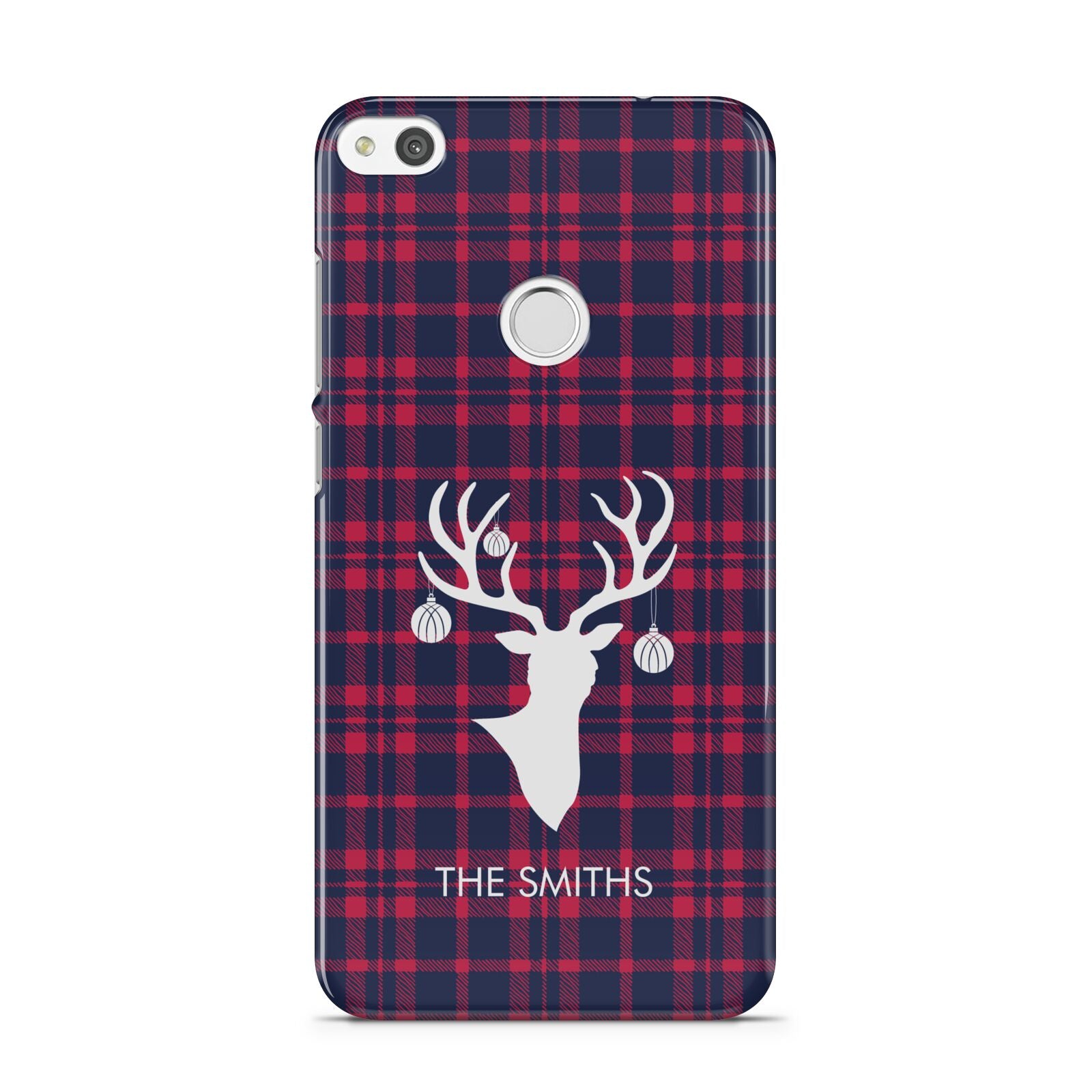 Tartan Stag Personalised Family Name Huawei P8 Lite Case