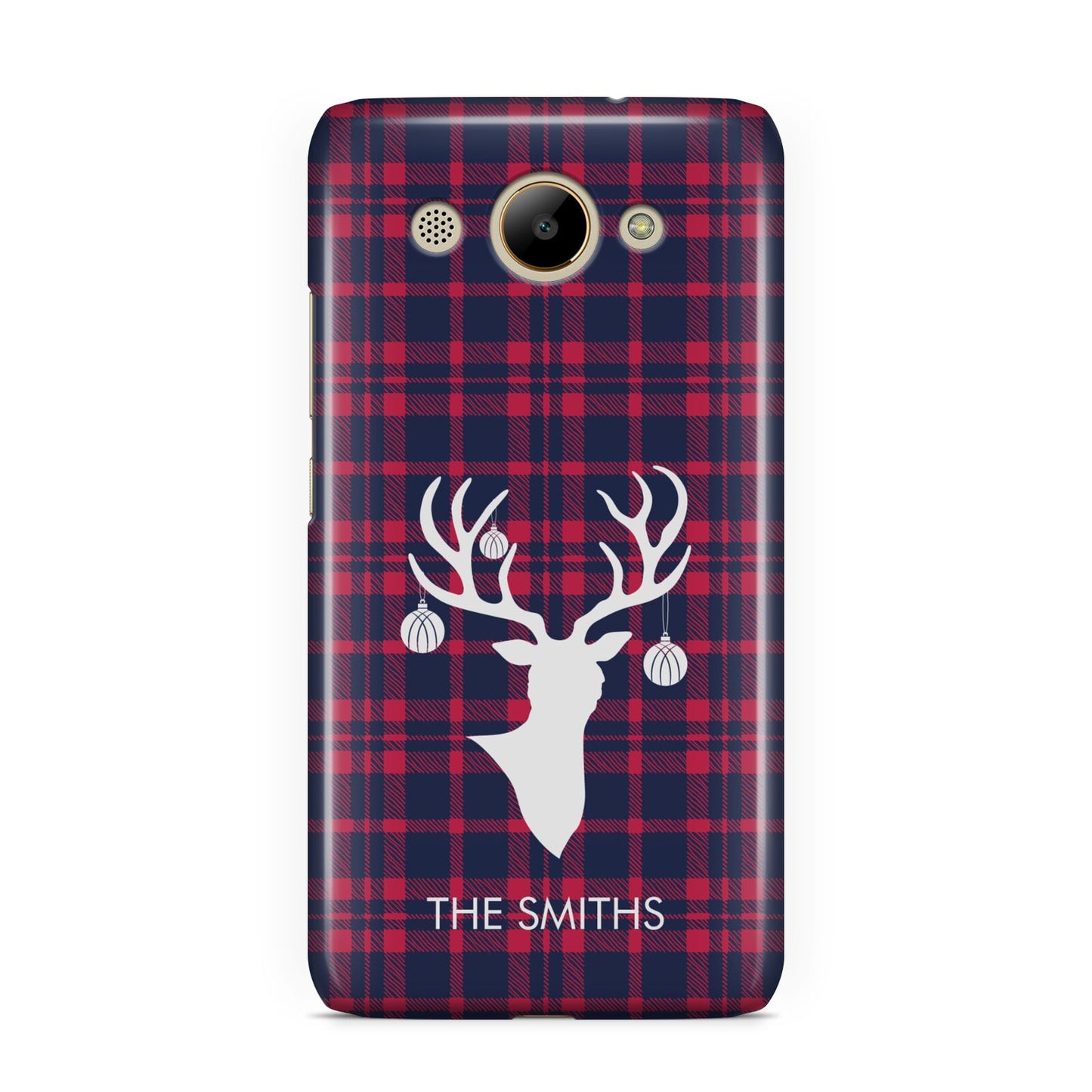 Tartan Stag Personalised Family Name Huawei Y3 2017