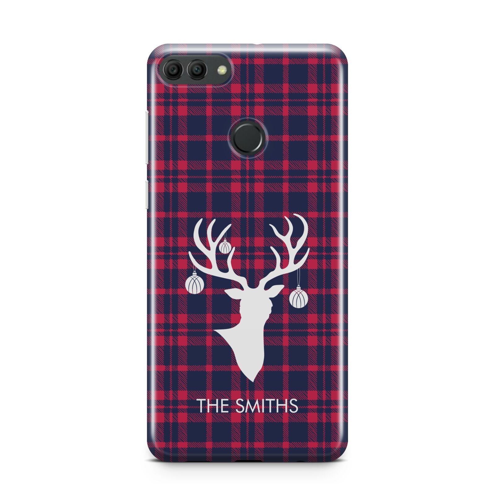 Tartan Stag Personalised Family Name Huawei Y9 2018