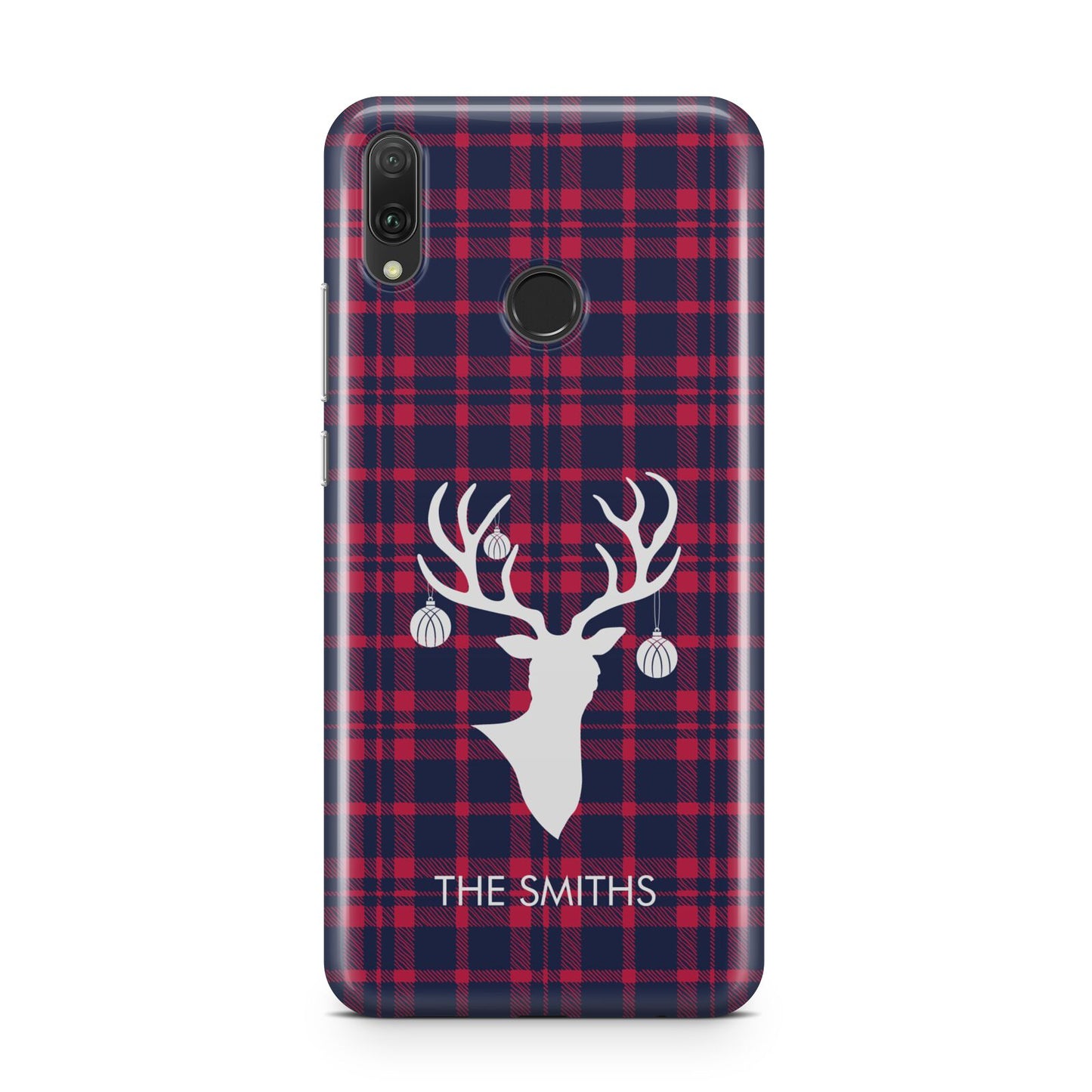 Tartan Stag Personalised Family Name Huawei Y9 2019